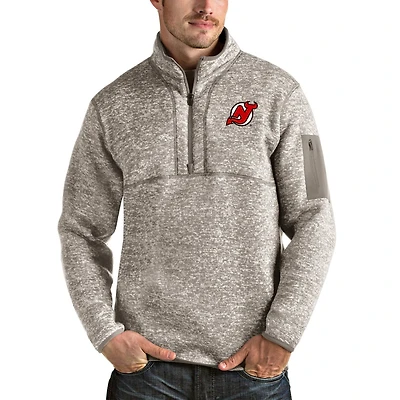 Antigua New Jersey Devils Fortune Half-Zip Pullover Jacket