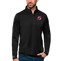 Antigua New Jersey Devils Tribute Quarter-Zip Pullover Top
