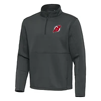 Antigua New Jersey Devils Twist Quarter-Zip Pullover Jacket