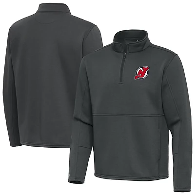 Antigua New Jersey Devils Twist Quarter-Zip Pullover Jacket