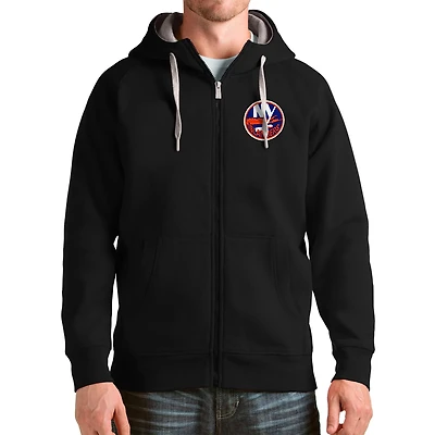 Antigua New York Islanders Logo Victory Full-Zip Hoodie