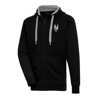 Antigua New York Mets Metallic Victory Full-Zip Hoodie