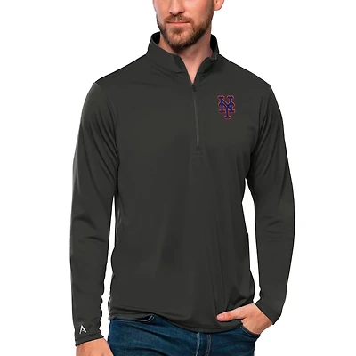 Antigua New York Mets Tribute Quarter-Zip Pullover Top
