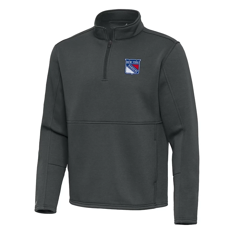 Antigua New York Rangers Twist Quarter-Zip Pullover Jacket