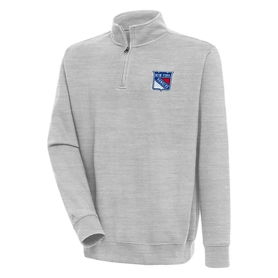 Antigua New York Rangers Victory Quarter-Zip Pullover Top