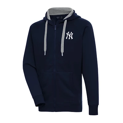 Antigua New York Yankees Big  Tall Victory Full-Zip Hoodie Jacket