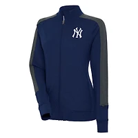 Antigua New York Yankees Strike Full-Zip Track Jacket