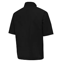 Antigua Ohio State Buckeyes Brisk Short Sleeve Quarter-Zip Windshirt