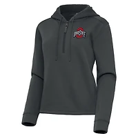 Antigua Ohio State Buckeyes Contemporary Quarter-Zip Hoodie