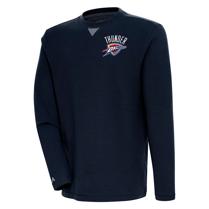Antigua Oklahoma City Thunder Flier Bunker Pullover Sweatshirt