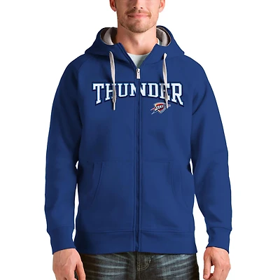 Antigua Oklahoma City Thunder Victory Full-Zip Hoodie