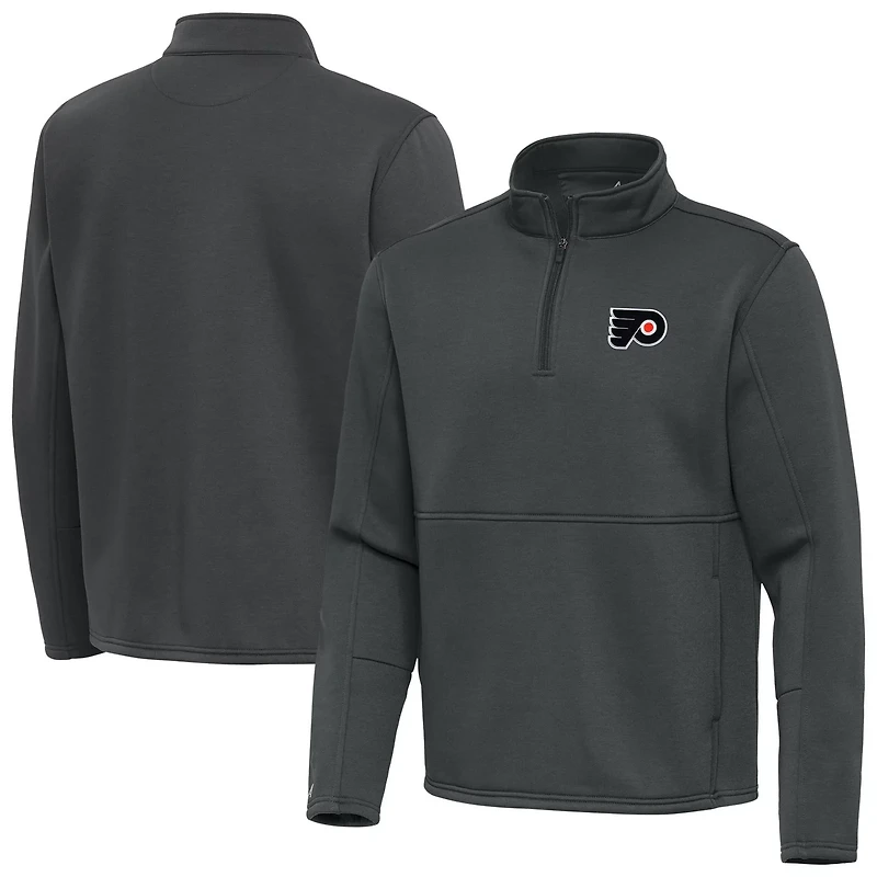 Antigua Philadelphia Flyers Twist Quarter-Zip Pullover Jacket