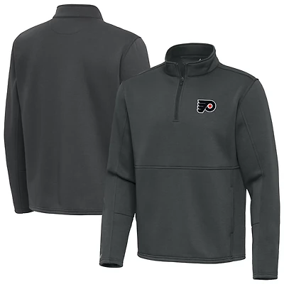 Antigua Philadelphia Flyers Twist Quarter-Zip Pullover Jacket