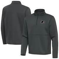 Antigua Philadelphia Flyers Twist Quarter-Zip Pullover Jacket