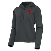 Antigua Philadelphia Phillies Contemporary Quarter-Zip Hoodie
