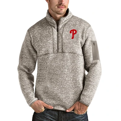 Antigua Philadelphia Phillies Fortune Quarter-Zip Pullover Jacket