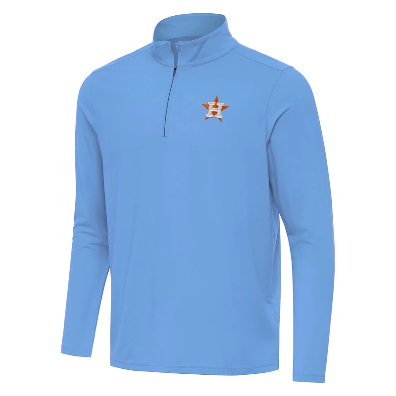 Antigua Powder Houston Astros Intent Quarter-Zip Top