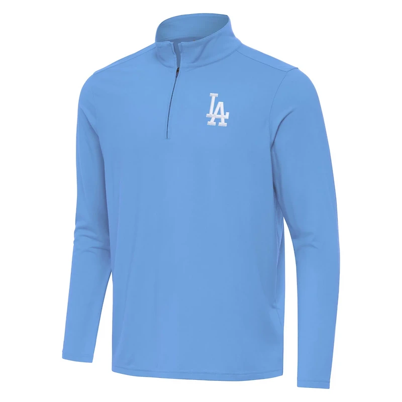 Antigua Powder Los Angeles Dodgers Intent Quarter-Zip Top