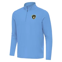 Antigua Powder Milwaukee Brewers Intent Quarter-Zip Top