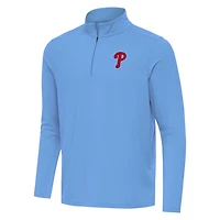 Antigua Powder Philadelphia Phillies Intent Quarter-Zip Top