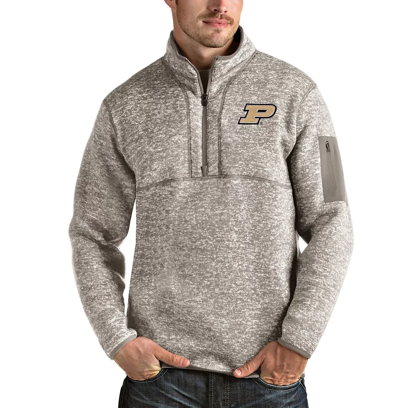 Antigua Purdue Boilermakers Fortune Half-Zip Pullover Jacket