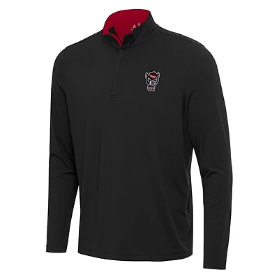 Antigua Red NC State Wolfpack Content Quarter-Zip Pullover Top