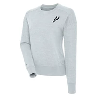 Antigua San Antonio Spurs Forward Fleece Pullover Sweatshirt