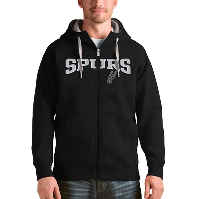 Antigua San Antonio Spurs Team Victory Full-Zip Hoodie