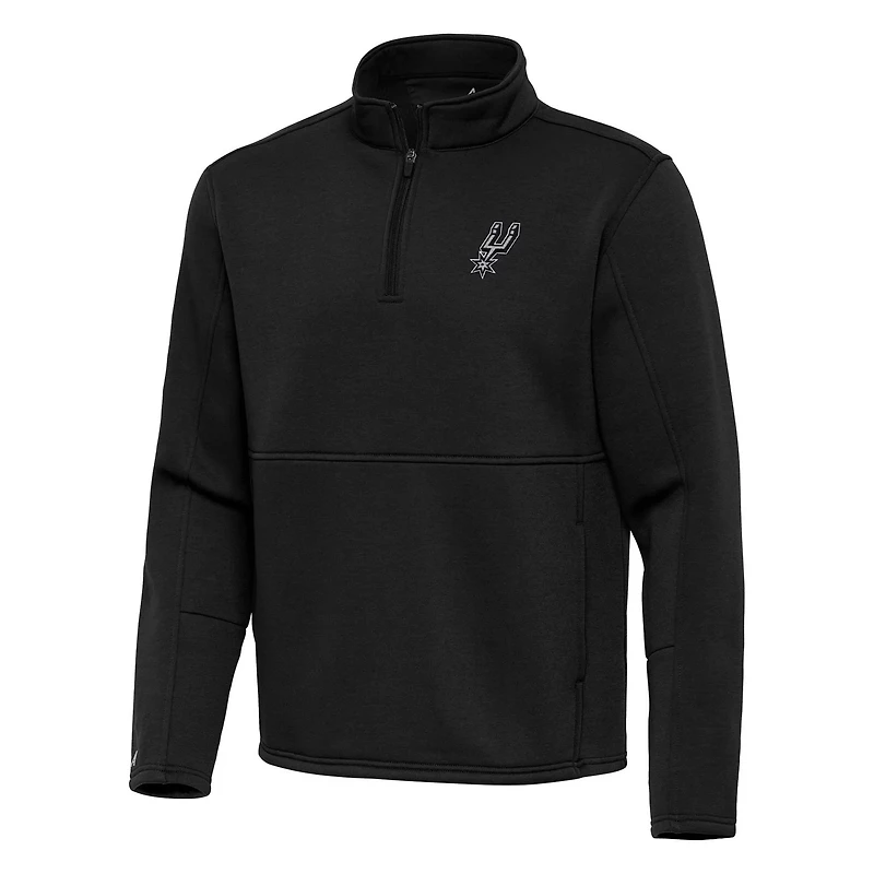 Antigua San Antonio Spurs Twist Quarter-Zip Pullover Top