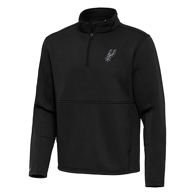 Antigua San Antonio Spurs Twist Quarter-Zip Pullover Top