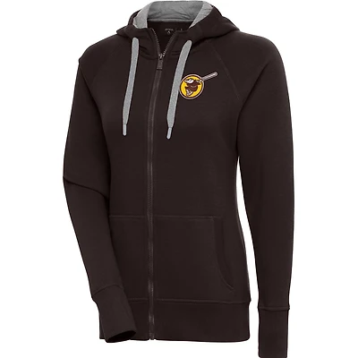 Antigua San Diego Padres Cooperstown Victory Full-Zip Hoodie