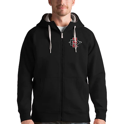 Antigua San Diego State Aztecs Victory Full-Zip Hoodie