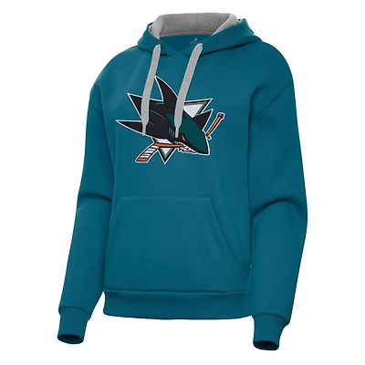 Antigua San Jose Sharks Victory Pullover Hoodie
