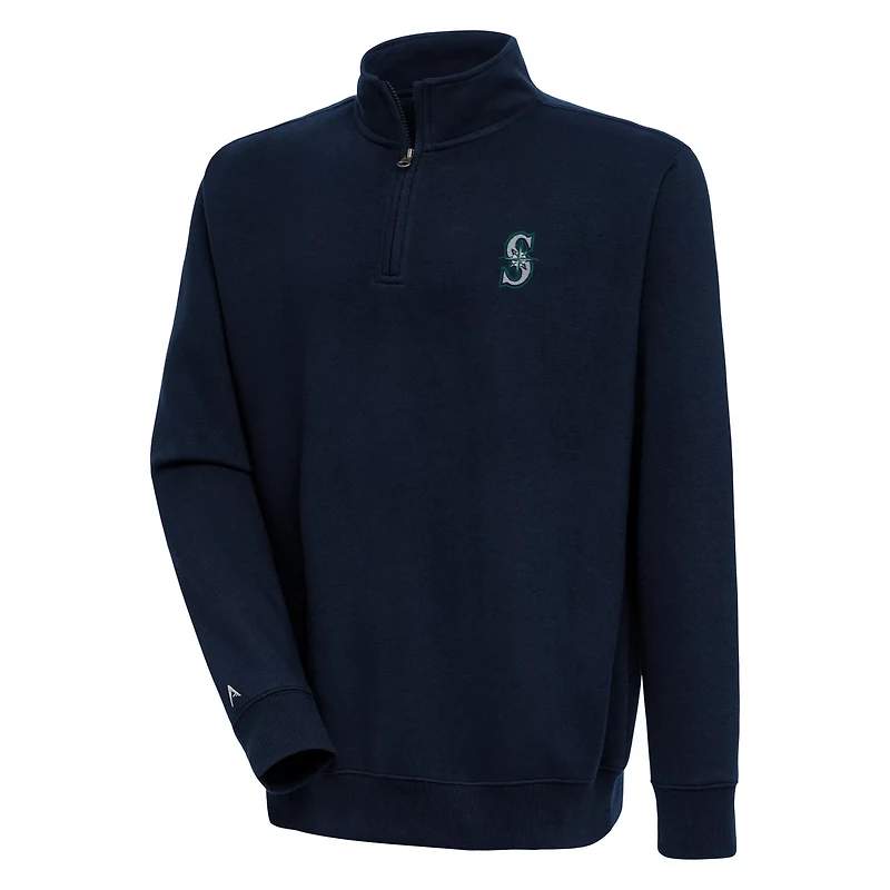 Antigua Seattle Mariners Victory Quarter-Zip Pullover Top