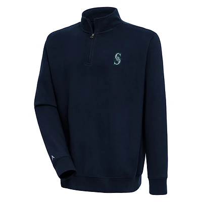 Antigua Seattle Mariners Victory Quarter-Zip Pullover Top