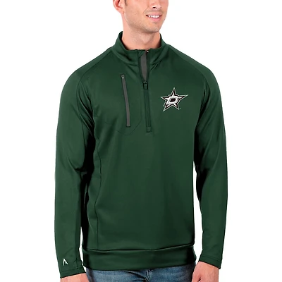 Antigua Silver Dallas Stars Generation Quarter-Zip Pullover Jacket