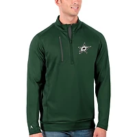 Antigua Silver Dallas Stars Generation Quarter-Zip Pullover Jacket