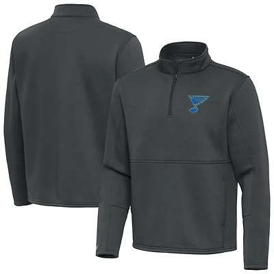 Antigua St Louis Blues Twist Quarter-Zip Pullover Jacket