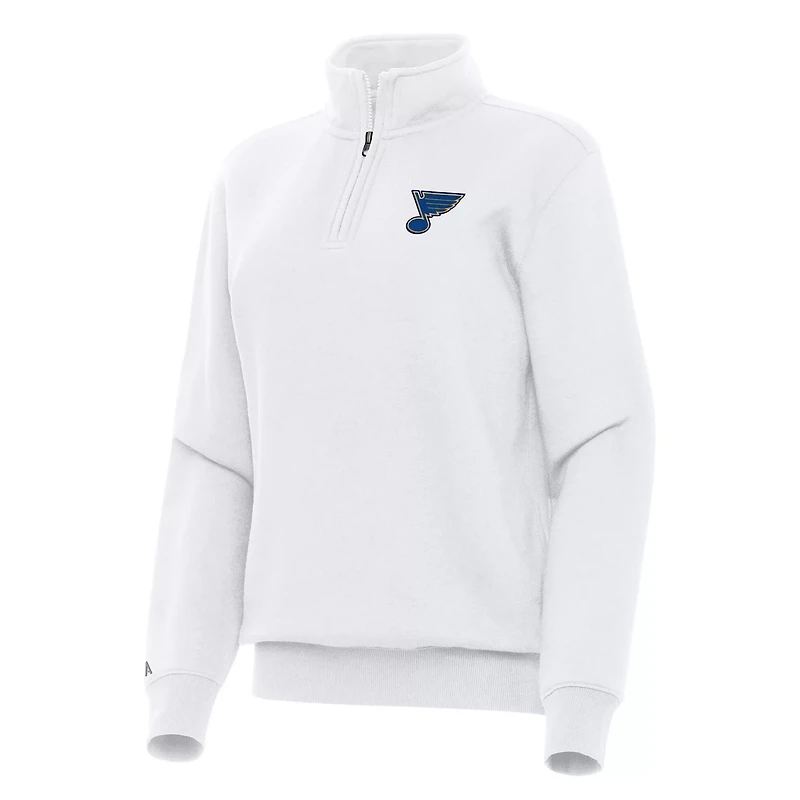 Antigua St Louis Blues Victory Quarter-Zip Sweatshirt