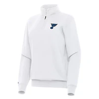 Antigua St Louis Blues Victory Quarter-Zip Sweatshirt