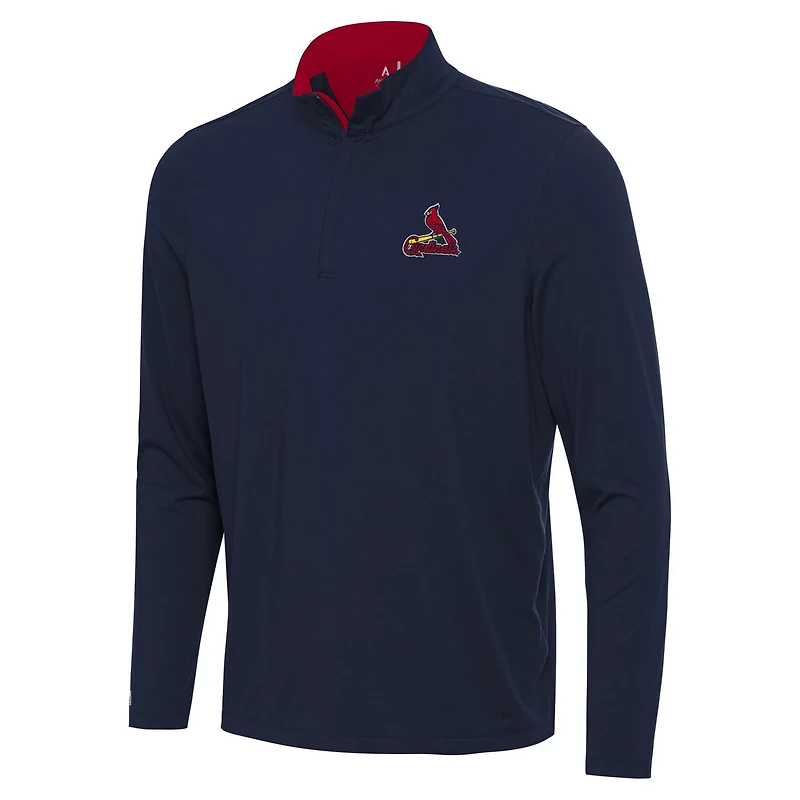 Antigua St Louis Cardinals Content Quarter-Zip Top