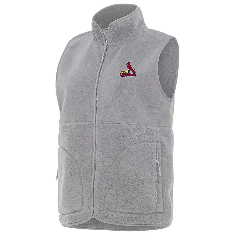 Antigua St Louis Cardinals Nostalgic Full-Zip Vest