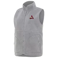 Antigua St Louis Cardinals Nostalgic Full-Zip Vest