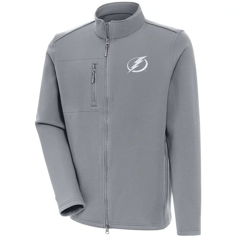 Antigua Tampa Bay Lightning Logo Objection Full-Zip Jacket