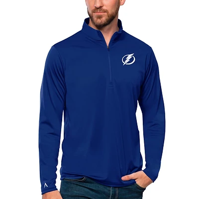 Antigua Tampa Bay Lightning Tribute Quarter-Zip Pullover Top