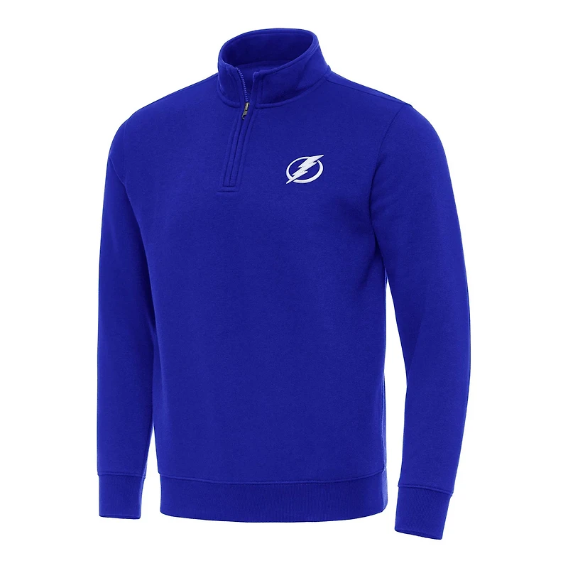 Antigua Tampa Bay Lightning Victory Quarter-Zip Mock Sweatshirt