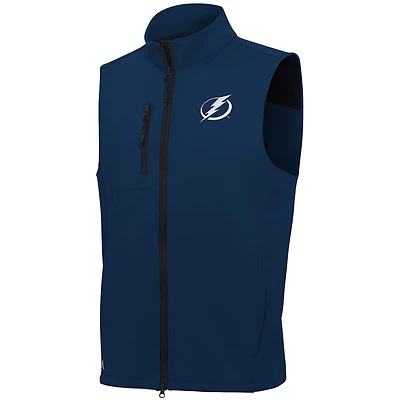 Antigua Tampa Bay Lightning White Logo Demand Full-Zip Vest