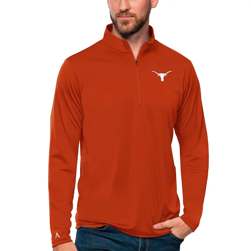 Antigua Texas Texas Longhorns Tribute Quarter-Zip Top