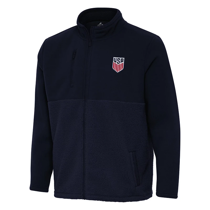 Antigua USMNT Daily Fused Full-Zip Jacket