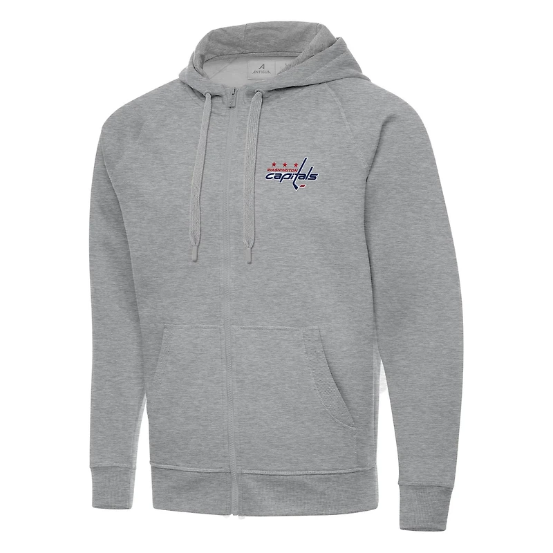 Antigua Washington Capitals Big Tall Victory Full-Zip Hoodie